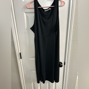 Susan Graver Dress Womens 1X Capsule Minimalist Neutral Basic Sleeveless